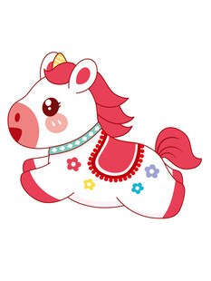 可爱卡通小马形象