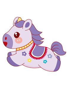 可爱卡通小马形象