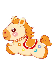 可爱卡通小马形象