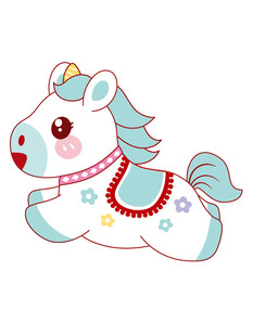 可爱卡通小马形象