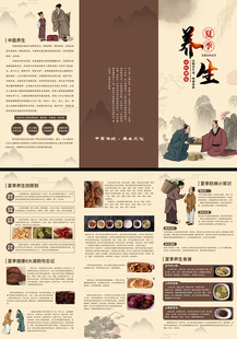 传统养生文化宣传页