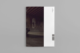 简约风格书籍封面设计样机智能贴