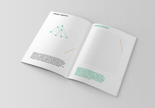 简约风格画册内页展示设计样机