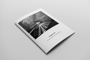 简约黑白画册展示
