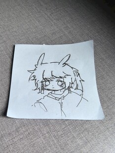 手绘卡通角色简笔画