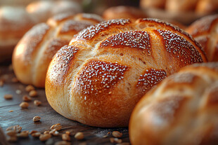 美味烘焙面包特写