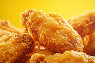 金黄酥脆美味炸鸡翅