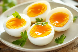 美味溏心蛋摆盘