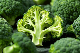 新鲜西兰花特写