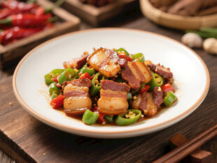 美味青椒炒五花肉