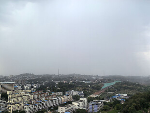 城市远景俯瞰景观