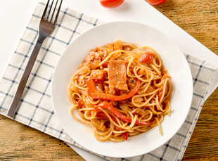 美味番茄肉酱意大利面
