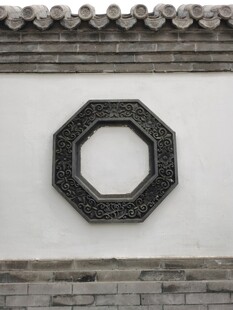 中式墙面八角形镂空装饰