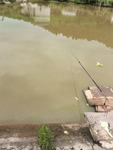 河边垂钓场景