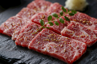 美味雪花牛肉切片