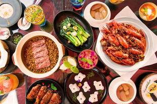 丰盛多样的中式美食盛宴