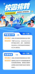 卡通校园照片海报