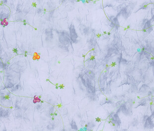 梦幻蝴蝶花卉图案背景