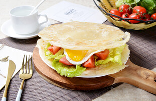 美味蔬菜鸡蛋煎饼