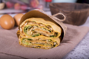 美味蔬菜鸡蛋煎饼