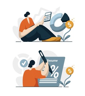 商务金融插画