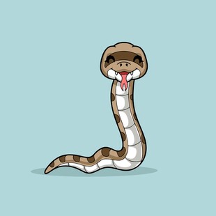卡通眼镜蛇形象