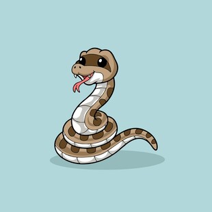 卡通眼镜蛇形象