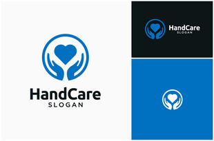 HandCare品牌标志设计