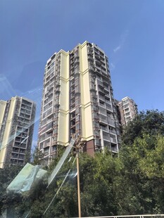 城市高层住宅与绿植景观
