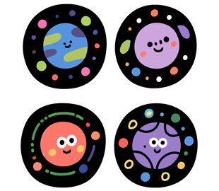可爱卡通星球