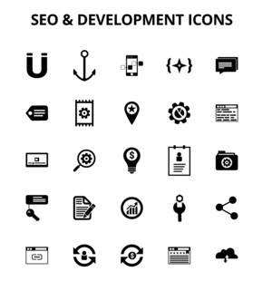SEO与开发图标集合