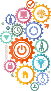 多彩科技与工具图标集合