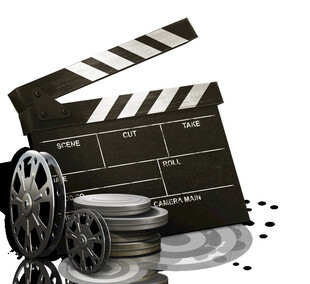 电影胶片与场记板元素