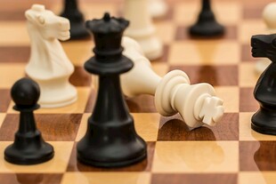 棋盘上的黑白棋子博弈