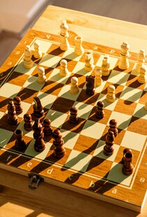 棋盘上的国际象棋对决