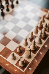 棋盘上的国际象棋棋子