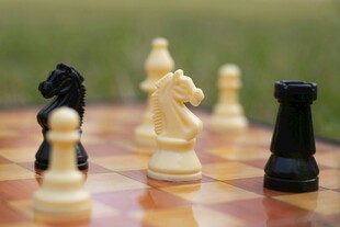 国际象棋棋子特写