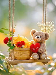秋千小熊玩偶