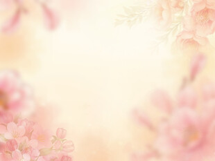 梦幻粉色花卉背景图