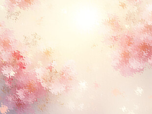 梦幻粉色花卉油画模糊背景