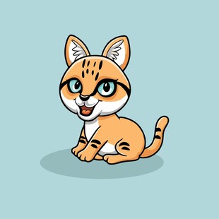 可爱小猫咪卡通形象