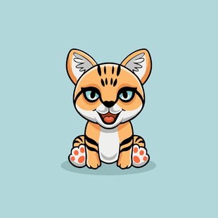 可爱小猫咪卡通形象
