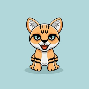 可爱小猫咪卡通形象