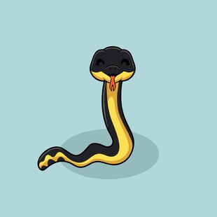 卡通眼镜蛇形象