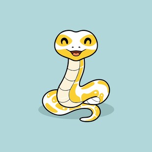 可爱卡通小蛇