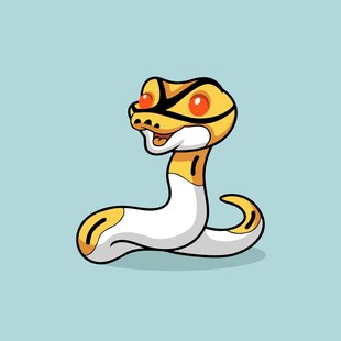 卡通眼镜蛇形象