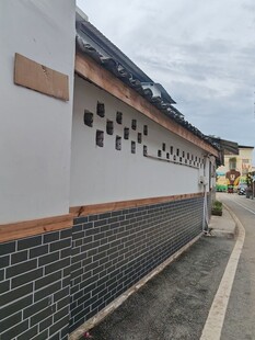 中式风格围墙建筑景观