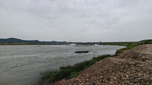 江边河岸风景
