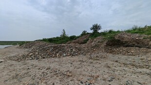 河岸土坡景观