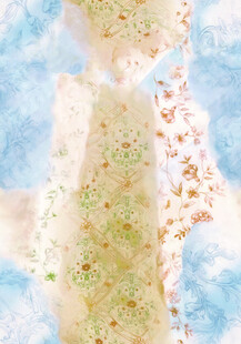 梦幻花卉图案背景